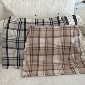 Plaid Patterned Skirt Set